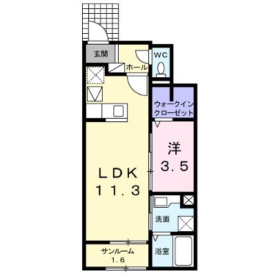 ル・ボナール　Ａ 102【管理NO：1-024729501-01020】 ★家具家電は申し込み後に搬入します★の外観画像