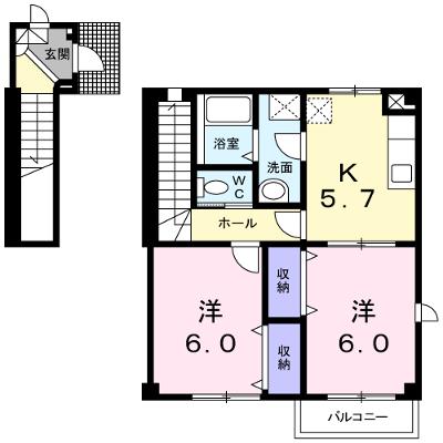 メゾン・アヴニール 201【管理NO：1-010662501-02010】 ★家具家電は申し込み後に搬入します★の外観画像
