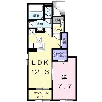 エムティハウスⅦ 104【管理NO：1-027326002-01040】 ★家具家電は申し込み後に搬入します★の外観画像