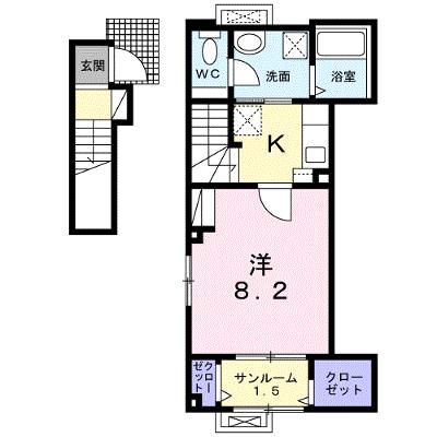 サニー・セーラ 204【管理NO：1-026699201-02040】 ★家具家電は申し込み後に搬入しますの外観画像