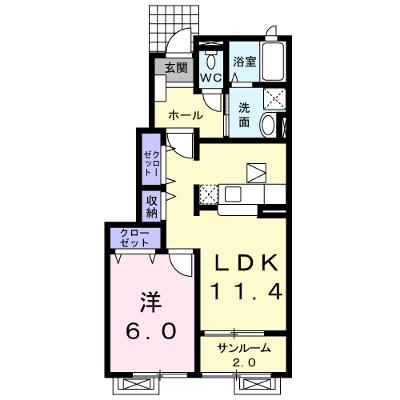 ラ・ソレイユＢ 103【管理NO：1-014615102-01030】 ★家具家電は申し込み後に搬入しますの外観画像