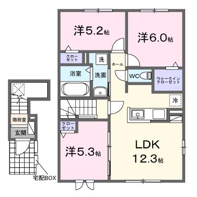 リノ　メリアⅠ 203【管理NO：1-027871601-02030】 ★家具家電は申し込み後に搬入しますの外観画像