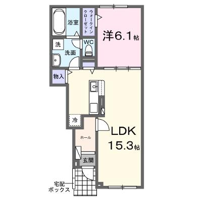 ビバ　ラポール 104【管理NO：1-027697201-01040】 ★家具家電は申し込み後に搬入しますの外観画像