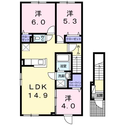 グレイス　クイール 201【管理NO：1-023780301-02010】 ★家具家電は申し込み後に搬入しますの外観画像