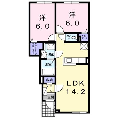 グレイス　クイール 102【管理NO：1-023780301-01020】 ★家具家電は申し込み後に搬入しますの外観画像