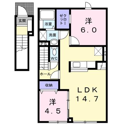 Ａｅｒｉｅ（エーリ） 201【管理NO：1-018800901-02010】 ★家具家電は申し込み後に搬入します 2026年11月中旬入居可能の外観画像