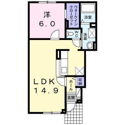 カモミール　Ａ 101【管理NO：1-017478701-01010】 ★家具家電は申し込み後に搬入します★の外観画像