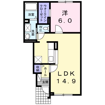 Ｃａｌｍｅ　ａｎｇｅ 104【管理NO：1-017241801-01040】 ★家具家電は申し込み後に搬入します★の外観画像