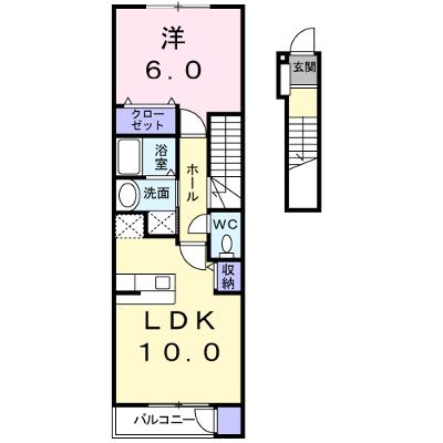 エスペランサ 203【管理NO：1-014490301-02030】 ★家具家電は申し込み後に搬入します★の外観画像