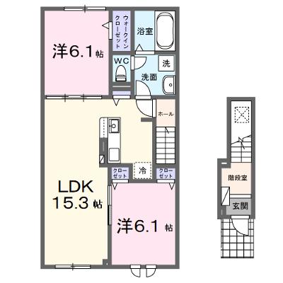 ノーブル　ビュー 202【管理NO：1-028354101-02020】 ★家具家電は申し込み後に搬入します★ ★2026年10月上旬入居可能★の外観画像