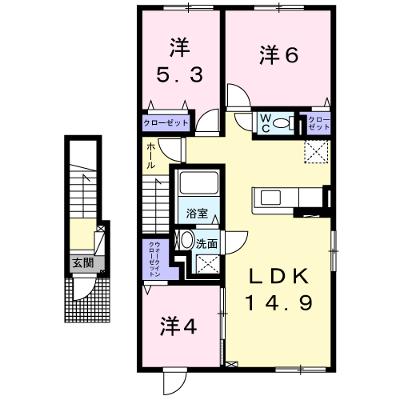 ラ・ローブ 202【管理NO：1-024555001-02020】 ★家具家電は申し込み後に搬入します★ ★2026年10月中旬入居可能★の外観画像