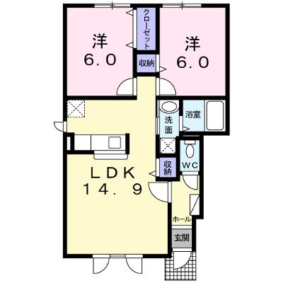 ル・シーニュ大和　Ⅲ 101【管理NO：1-017510003-01010】 ★家具家電は申し込み後に搬入します★の外観画像