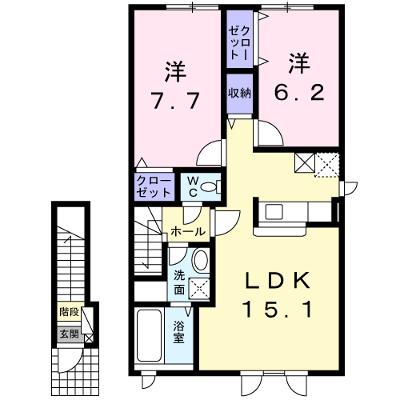 サンリット・エルム 203【管理NO：1-016803401-02030】 ★家具家電は申し込み後に搬入しますの外観画像