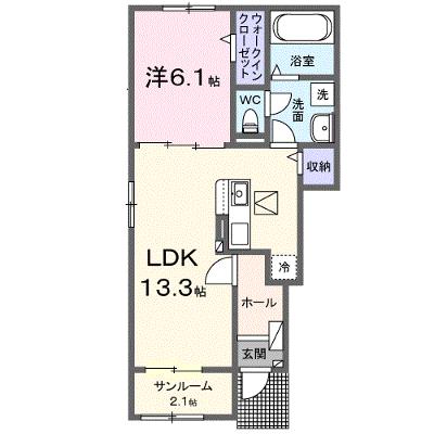 アンフィニ　リアン 101【管理NO：1-027198201-01010】 ★家具家電は申し込み後に搬入しますの外観画像