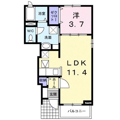 ＨＩＮＡＴＡ　Ⅰ 103【管理NO：1-017002101-01030】 ★家具家電は申し込み後に搬入しますの外観画像