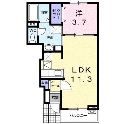 アミックスⅡＣ 103【管理NO：1-016149903-01030】 ★家具家電は申し込み後に搬入しますの外観画像