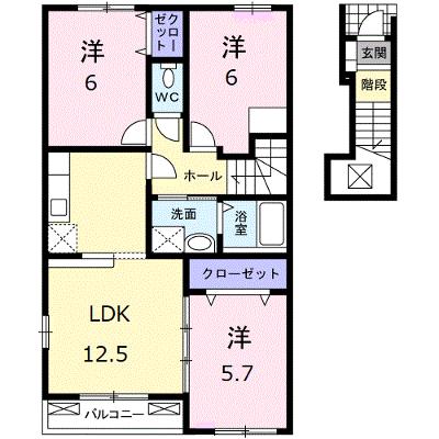 スワン　ＫＩＴＡＭＵＲＡ　Ｄ 204【管理NO：1-014968102-02040】 ★家具家電は申し込み後に搬入します 2026年07月下旬入居可能の外観画像