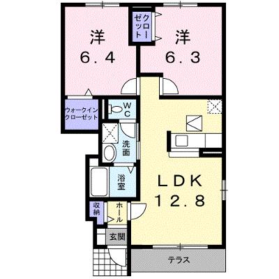 スワン　ＫＩＴＡＭＵＲＡ　Ｃ 103【管理NO：1-014968101-01030】 ★家具家電は申し込み後に搬入しますの外観画像