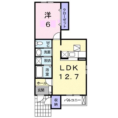 ＪⅡ・ＹＯＳＨＩＤＡ 104【管理NO：1-014344001-01040】 ★家具家電は申し込み後に搬入します 2026年08月下旬入居可能の外観画像