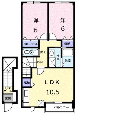 サンライズｋ３　Ａ 202【管理NO：1-012324301-02020】 ★家具家電は申し込み後に搬入します 2026年07月下旬入居可能の外観画像