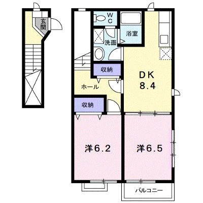 シャン・ド・フルール　Ｍ・Ｙ 201【管理NO：1-012159401-02010】 ★家具家電は申し込み後に搬入しますの外観画像