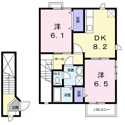 メゾングレース　Ａ 202【管理NO：1-010079101-02020】 ★家具家電は申し込み後に搬入しますの外観画像