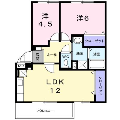 リヴィエール宮本Ⅱ 301【管理NO：1-004735902-03010】 ★家具家電は申し込み後に搬入しますの外観画像