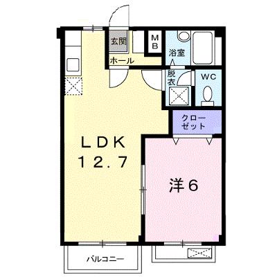 フォレストパークＡ 202【管理NO：1-003765801-02020】 ★家具家電は申し込み後に搬入します★の外観画像