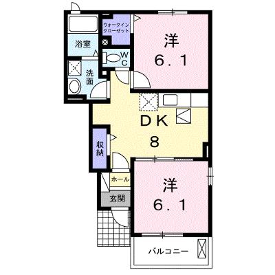 ソレイユＫ・Ⅱ 104【管理NO：1-021610401-01040】 ★家具家電は申し込み後に搬入しますの物件写真1