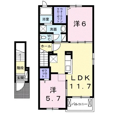 クラール鬼無　Ｃ 205【管理NO：1-021128302-02050】 ★家具家電は申し込み後に搬入しますの外観画像