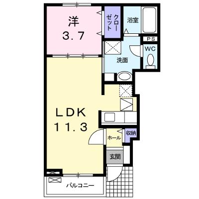 アミックスⅡＣ 102【管理NO：1-016149903-01020】 ★家具家電は申し込み後に搬入します 2026年08月下旬入居可能の外観画像