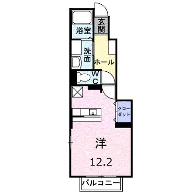 フルール・Ｍ３　Ａ 103【管理NO：1-015746701-01030】 ★家具家電は申し込み後に搬入します★の外観画像