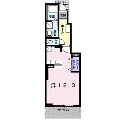 メリオル　カザ　Ｂ 102【管理NO：1-015047602-01020】 ★家具家電は申し込み後に搬入しますの外観画像