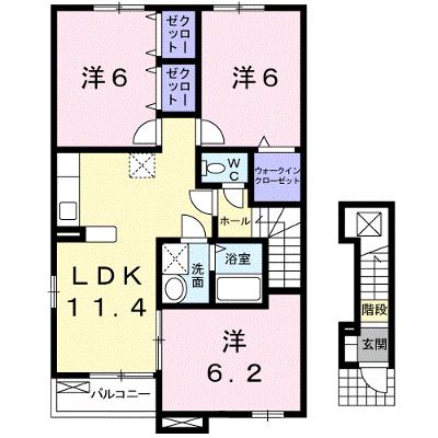 スワン　ＫＩＴＡＭＵＲＡ　Ｃ 201【管理NO：1-014968101-02010】 ★家具家電は申し込み後に搬入しますの外観画像