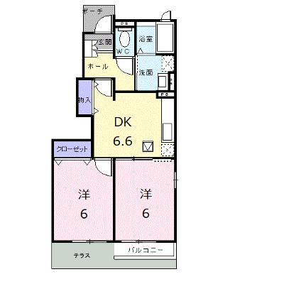 パストラル川部Ｄ 101【管理NO：1-014162704-01010】 ★家具家電は申し込み後に搬入します★の外観画像