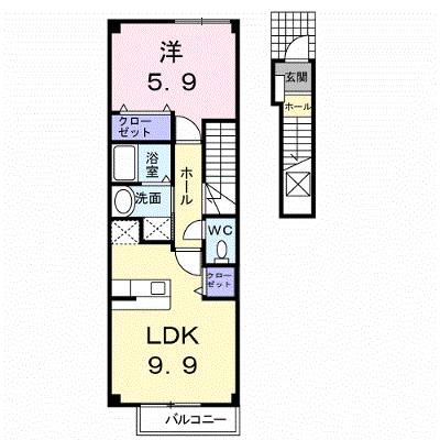 パレ・コリーヌ 203【管理NO：1-012469601-02030】 ★家具家電は申し込み後に搬入しますの外観画像