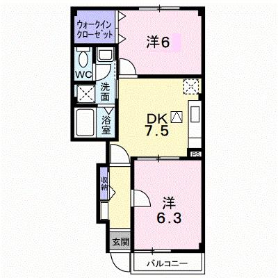 サンライズｋ３　Ａ 102【管理NO：1-012324301-01020】 ★家具家電は申し込み後に搬入しますの外観画像