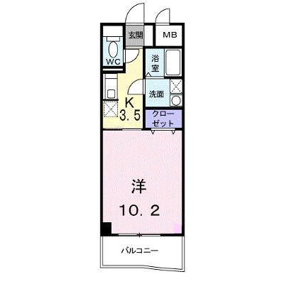 ドエル香西 302【管理NO：1-011776001-03020】 ★家具家電は申し込み後に搬入しますの外観画像