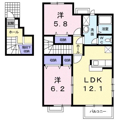 サンフラワー　Ｂ 201【管理NO：1-011764102-02010】 ★家具家電は申し込み後に搬入します★の外観画像