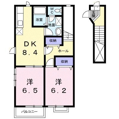 ラフィネ・メゾンＤ 202【管理NO：1-011396902-02020】 ★家具家電は申し込み後に搬入します★の外観画像