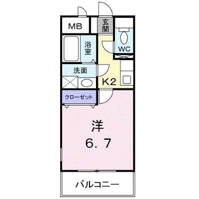 フルール・Ｍ 105【管理NO：1-011365601-01040】 ★家具家電は申し込み後に搬入しますの外観画像