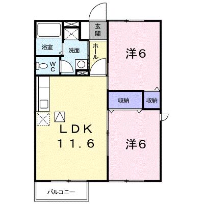 エスポワール船岡 101【管理NO：1-011148101-01010】 ★家具家電は申し込み後に搬入します★の外観画像