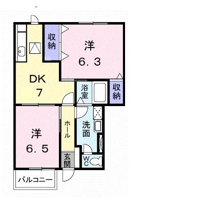 サンパティーク　Ｂ 102【管理NO：1-009518502-01020】 ★家具家電は申し込み後に搬入しますの外観画像