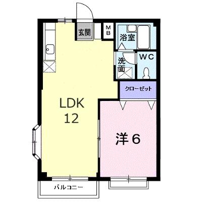 エルディム川西 205【管理NO：1-002487201-02050】 ★家具家電は申し込み後に搬入しますの外観画像