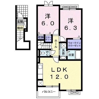 ヒル・コンセールＢ 202【管理NO：1-016651202-02020】 ★家具家電は申し込み後に搬入しますの外観画像