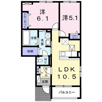 プリムヴェール　Ｃ 101【管理NO：1-028434003-01010】 ★家具家電は申し込み後に搬入します 2026年08月上旬入居可能の外観画像
