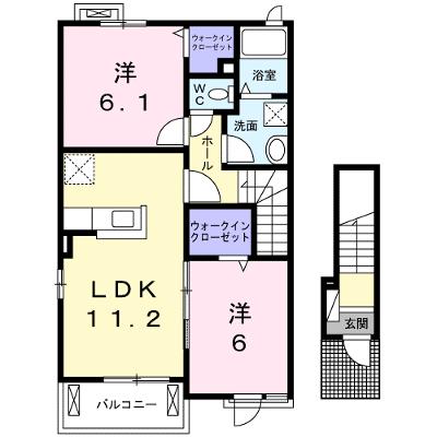 ライジング・サンＨＫ　Ⅰ 201【管理NO：1-023229801-02010】 ★家具家電は申し込み後に搬入します 2026年07月中旬入居可能の外観画像