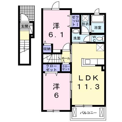 エクシブ　１ 202【管理NO：1-019756501-02020】 ★家具家電は申し込み後に搬入します 2026年08月中旬入居可能の外観画像