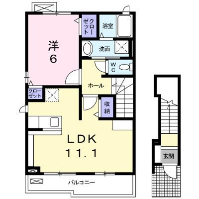 ヴィラ　アンシャンテ 201【管理NO：1-018876301-02010】 ★家具家電は申し込み後に搬入します★の外観画像