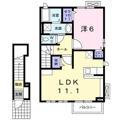 アルカンシエル大園 205【管理NO：1-015942501-02040】 ★家具家電は申し込み後に搬入します★ ★2026年08月中旬入居可能★の外観画像